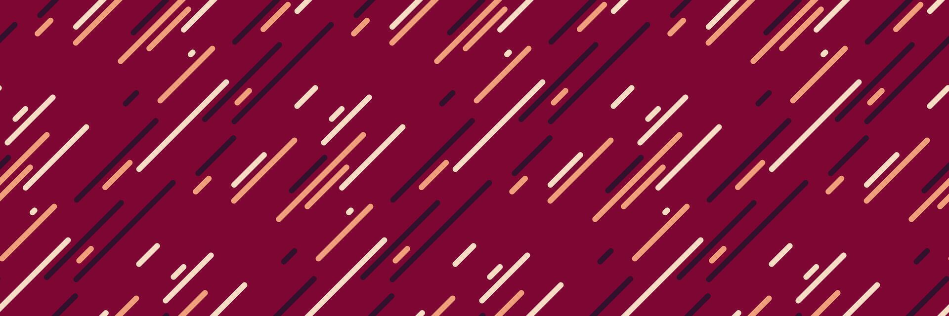 Abstract geometric pattern featuring diagonal lines in muted earth tones on a deep burgundy background. Ideal for website banners, presentations, or modern textile designs. Clean, minimalist style. vector
