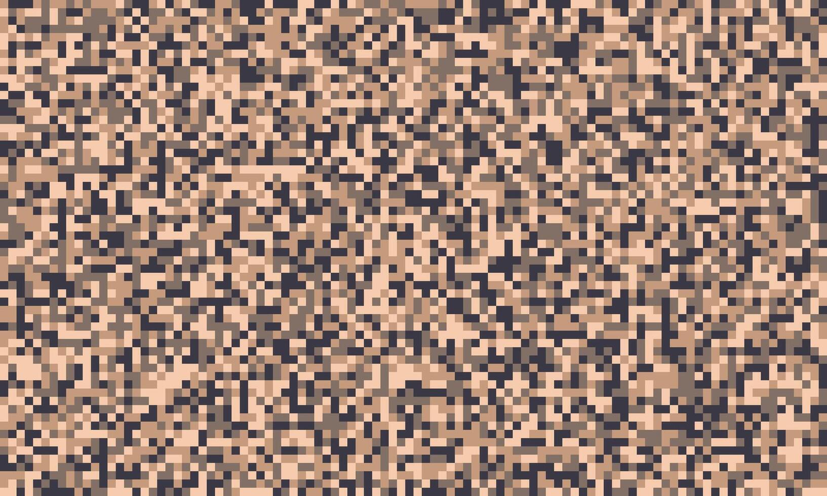 Abstract pixelated camouflage pattern in earthy tones. Perfect for backgrounds, website design, textiles, and more. Versatile and stylish digital texture with a muted color palette. vector