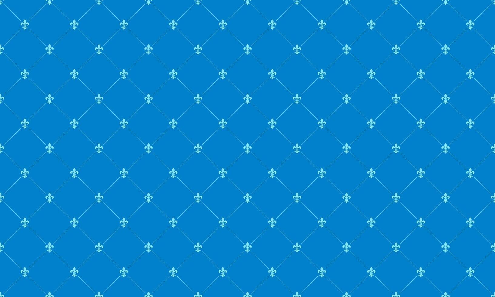 Elegant blue and light blue fleur-de-lis pattern. Perfect for backgrounds, invitations, or website design. vector