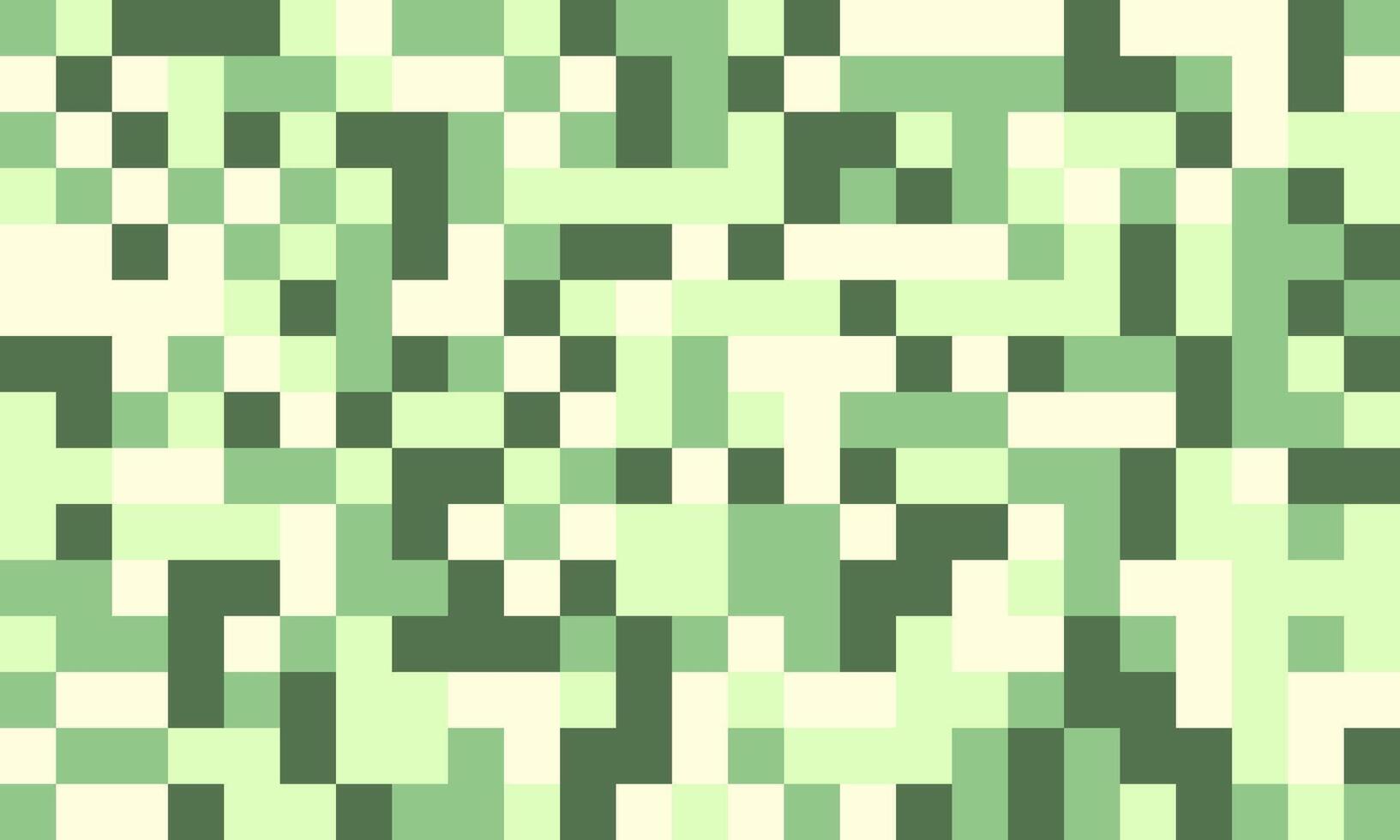 Abstract pixel art background. Soft green and cream tones create a calming, modern design. Ideal for websites, presentations, or textile prints. Versatile and visually appealing. vector