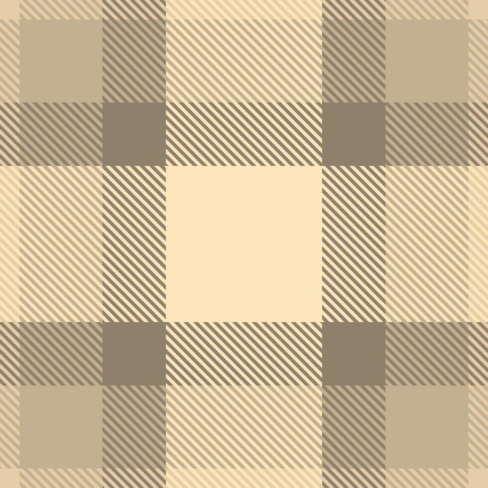 Elegant beige and brown diagonal striped plaid pattern. Perfect for website backgrounds, textile designs, or packaging. Creates a sophisticated and subtle visual texture. vector
