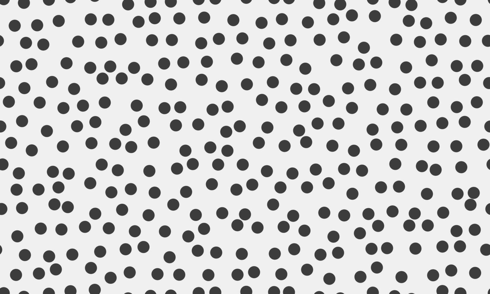 Abstract seamless pattern with scattered dark gray circles on a light gray background. Ideal for textile prints, website backgrounds, and modern design projects. vector