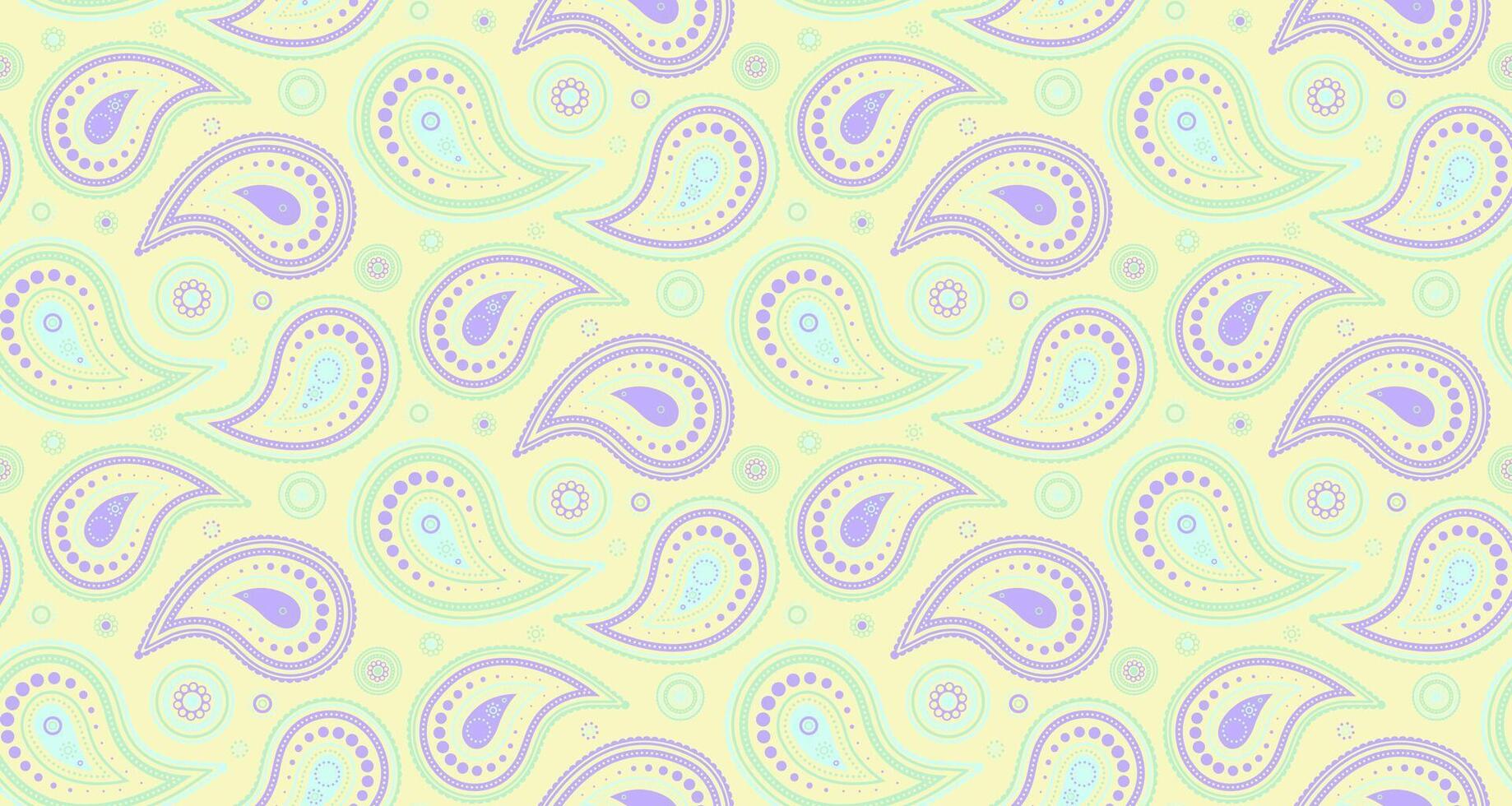 Elegant pastel paisley pattern. Perfect for textiles, wallpaper, or website backgrounds. Soft, whimsical design with a delicate color palette. vector