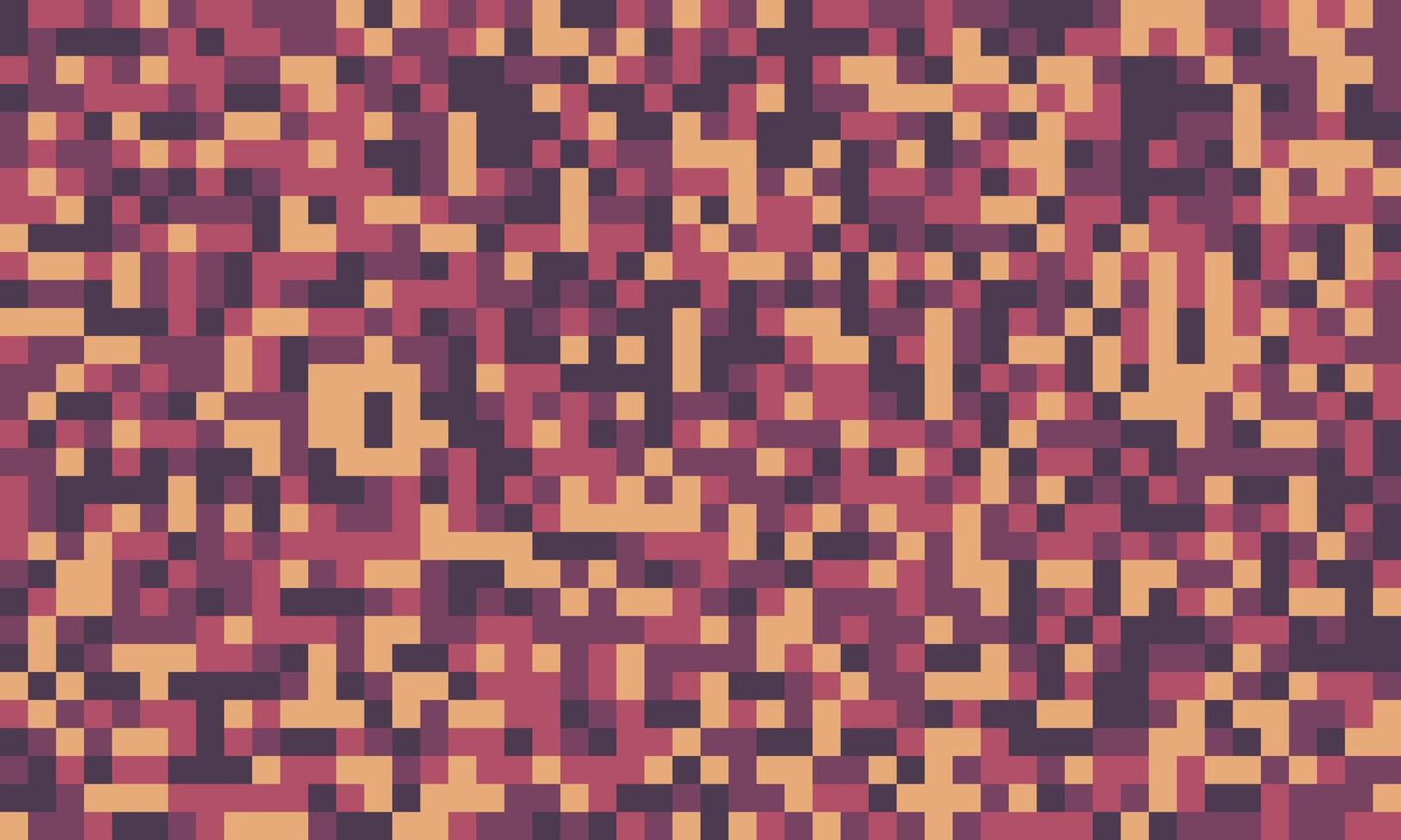 Abstract pixel art background. Earthy tones create a textured, vintage feel. Ideal for website banners, social media, or print projects needing a retro aesthetic. Seamless pattern for repeating use. vector