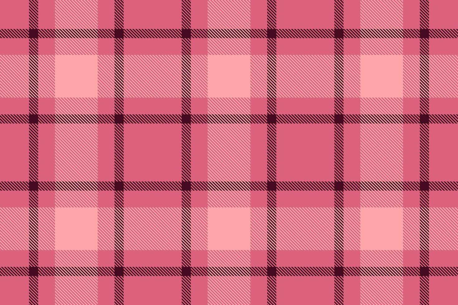 Elegant pink and maroon plaid pattern. Perfect for textile design, apparel, wrapping paper, or website backgrounds. Subtle texture adds visual interest. Ideal for feminine or autumnal projects. vector