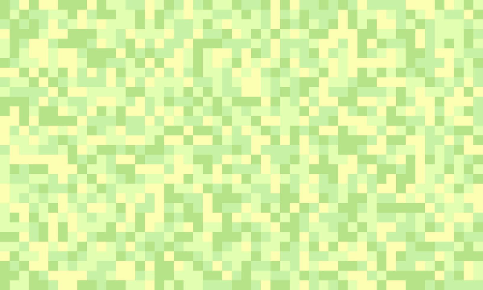 Abstract pixel art background. Soft pastel green and yellow squares create a calming, modern design. Ideal for websites, presentations, or textile prints. Versatile and aesthetically pleasing. vector