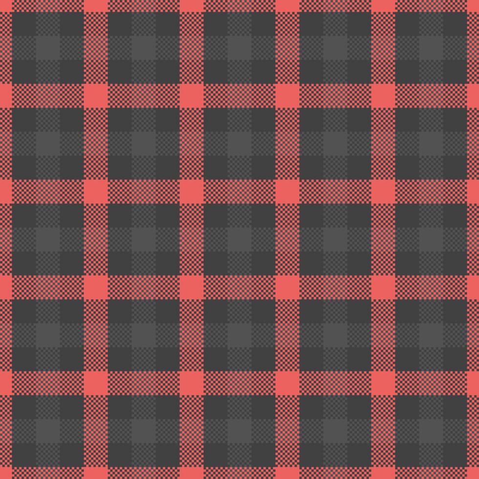 Stylish coral and gray plaid pattern. Perfect for textile design, backgrounds, or website banners. Seamless repeat texture offers versatile design applications. Ideal for autumnal or rustic themes. vector