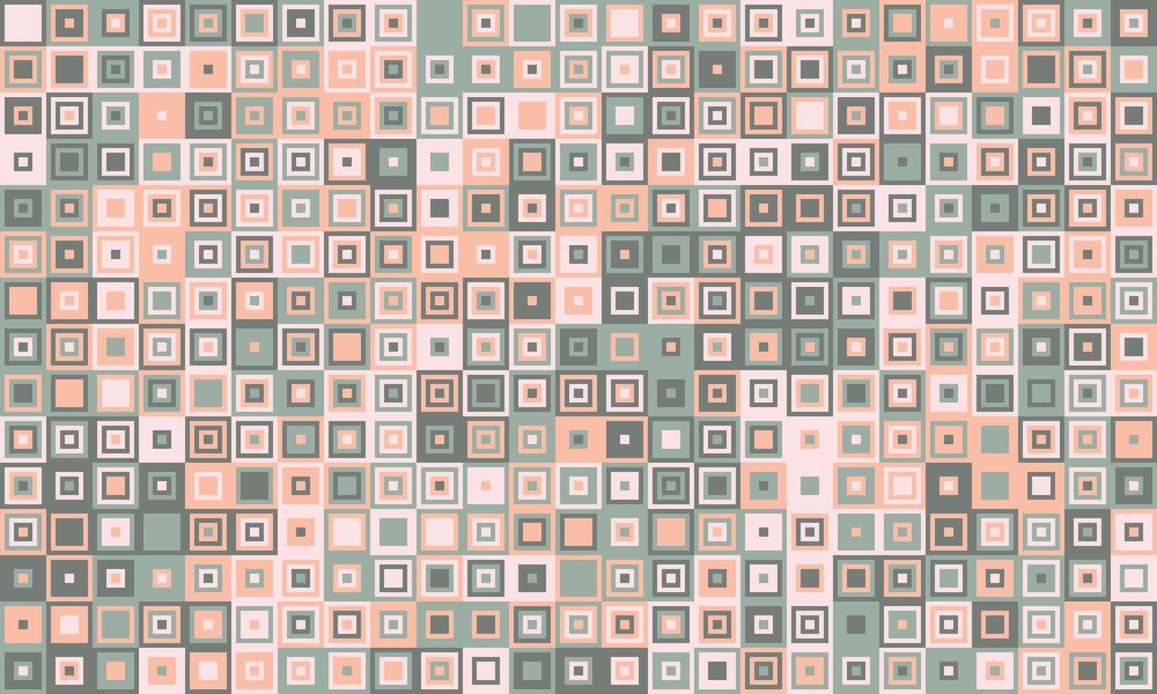 Stylish abstract square pattern background in muted pastel tones. Perfect for website banners, social media posts, and textile design. Modern geometric texture with subtle color variations. vector