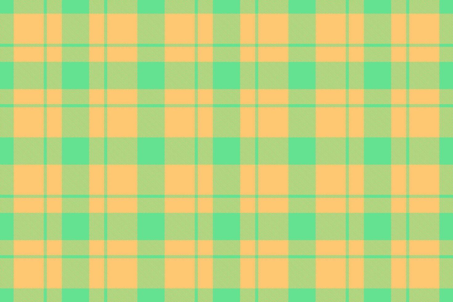 Vibrant pastel plaid pattern in mint green and peach. Perfect for textile designs, website backgrounds, or spring-themed projects. Clean, simple, and endlessly versatile. vector