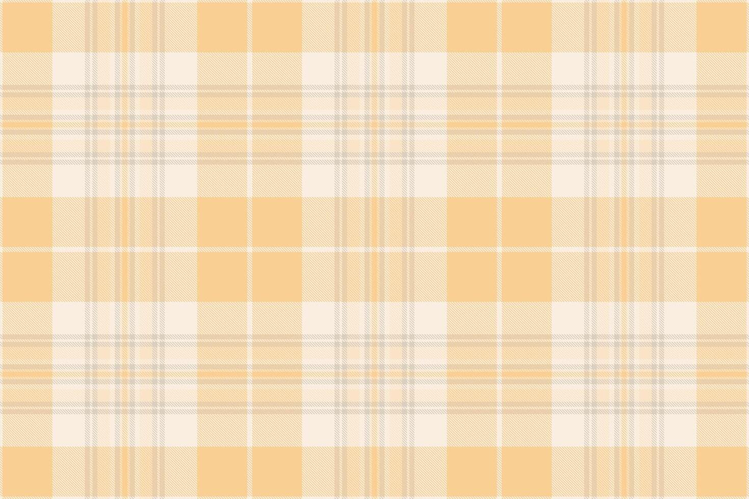 Elegant pastel plaid pattern in soft peach and cream tones. Perfect for textile designs, backgrounds, or website templates. Subtle texture adds visual interest. vector