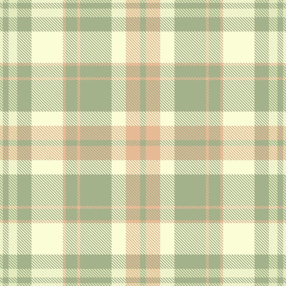 Elegant pastel green and beige plaid pattern. Perfect for textile design, wallpaper, or website backgrounds. vector