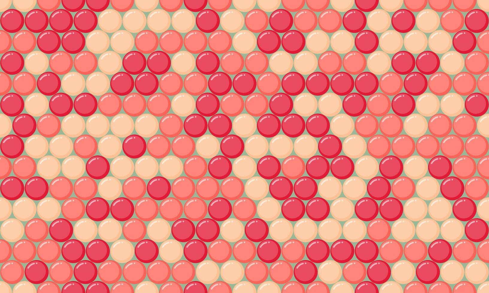 Stylish abstract pattern of overlapping pastel and red circles. Ideal for website backgrounds, textile designs, or any project needing a modern, playful vibe. vector