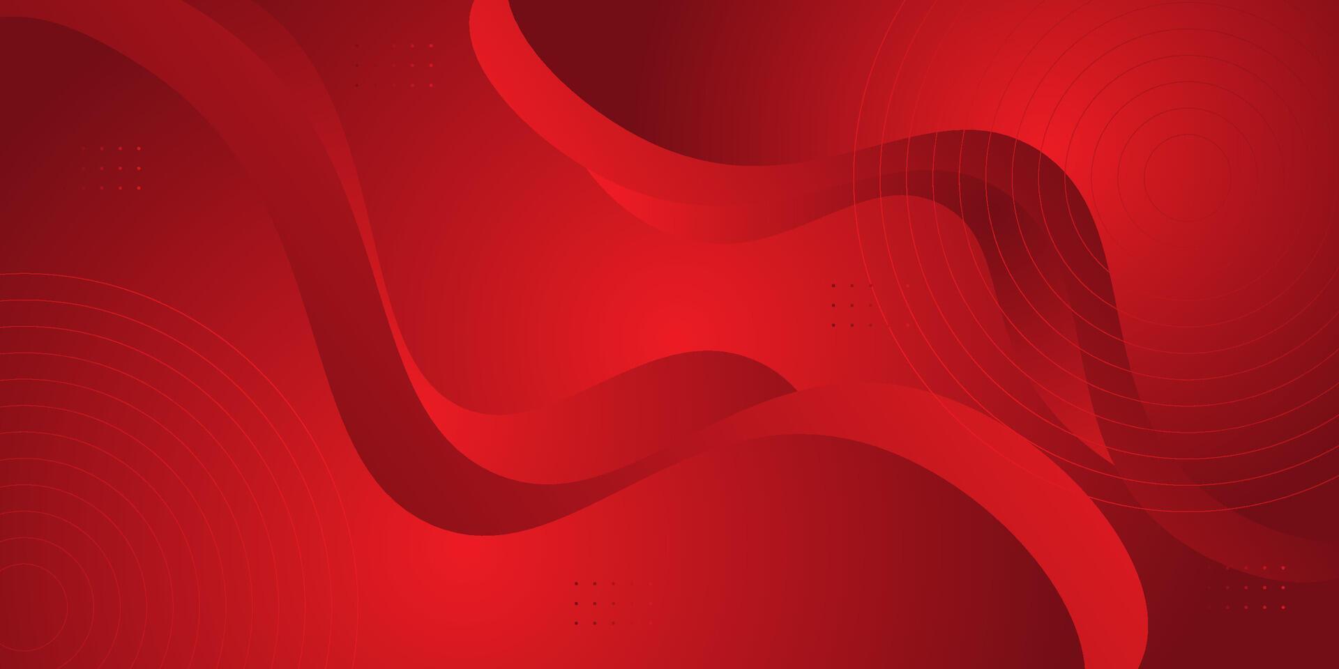 Bright red wavy background with gradient textured background design in 3D style. Eps10 vector