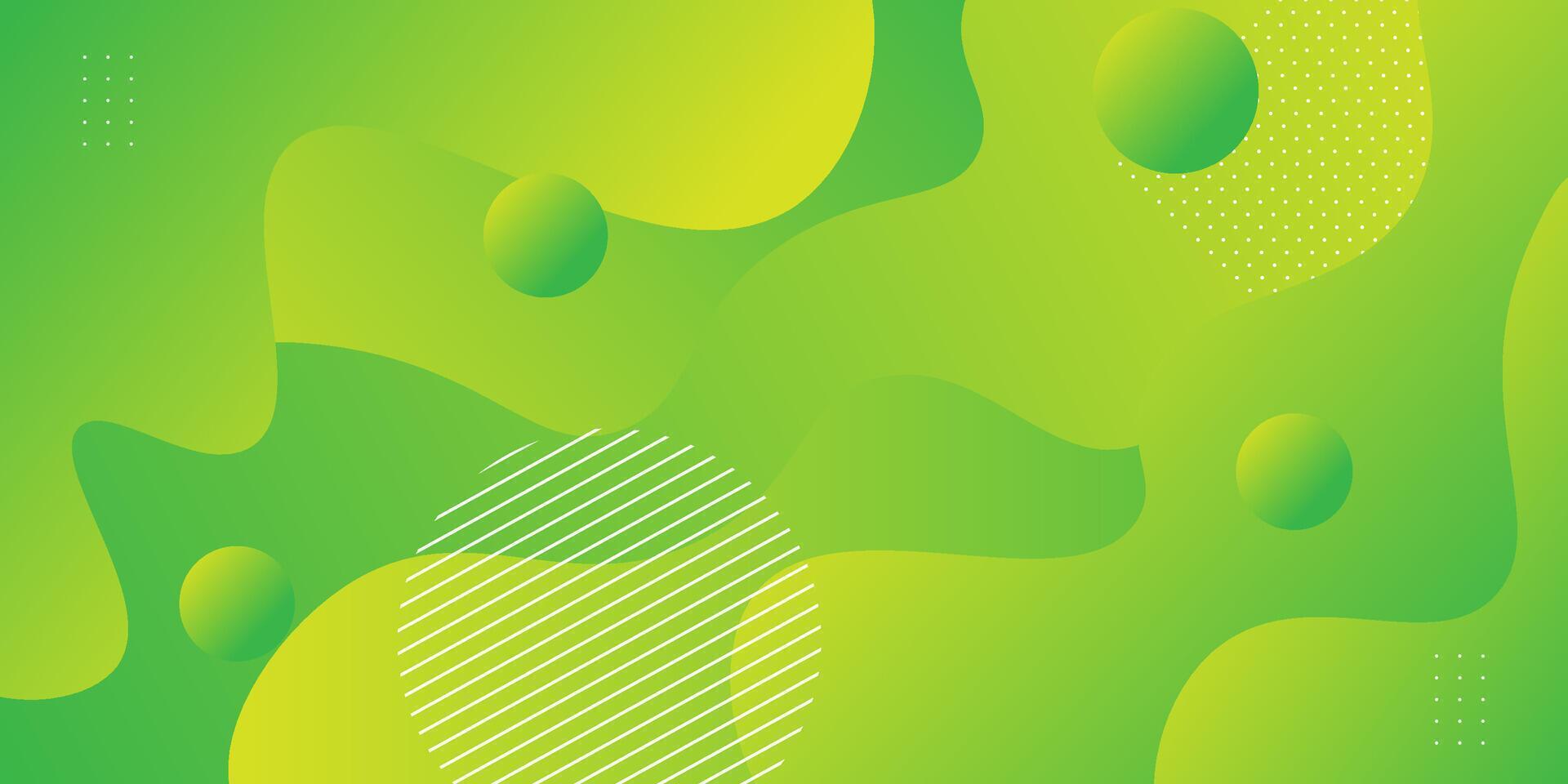 Abstract modern green dynamic fluid background design.eps 10 vector