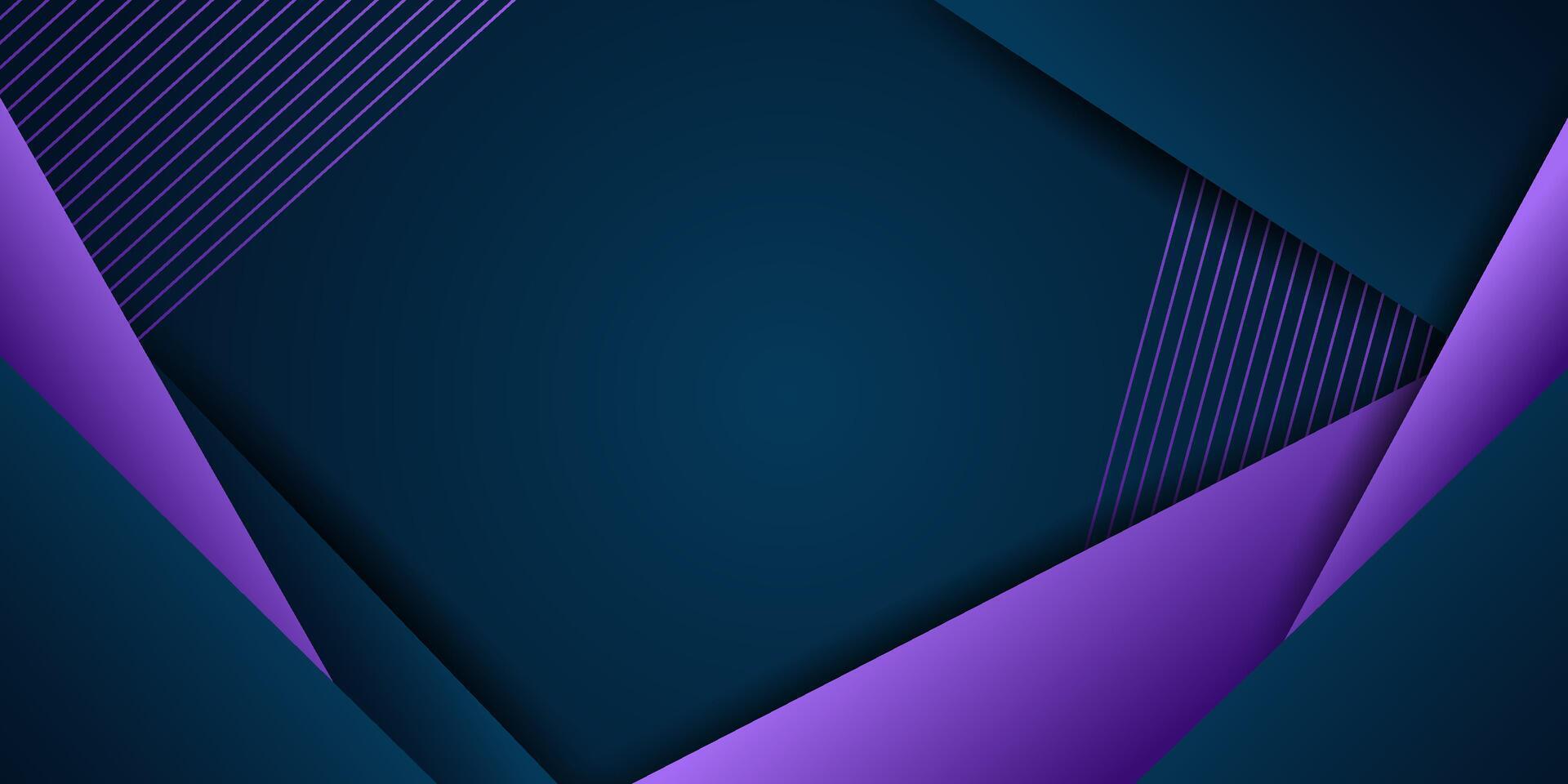 Abstract geometric futuristic background with colorful dark blue gradient background design. Overlapping purple square pattern. Eps10 vector