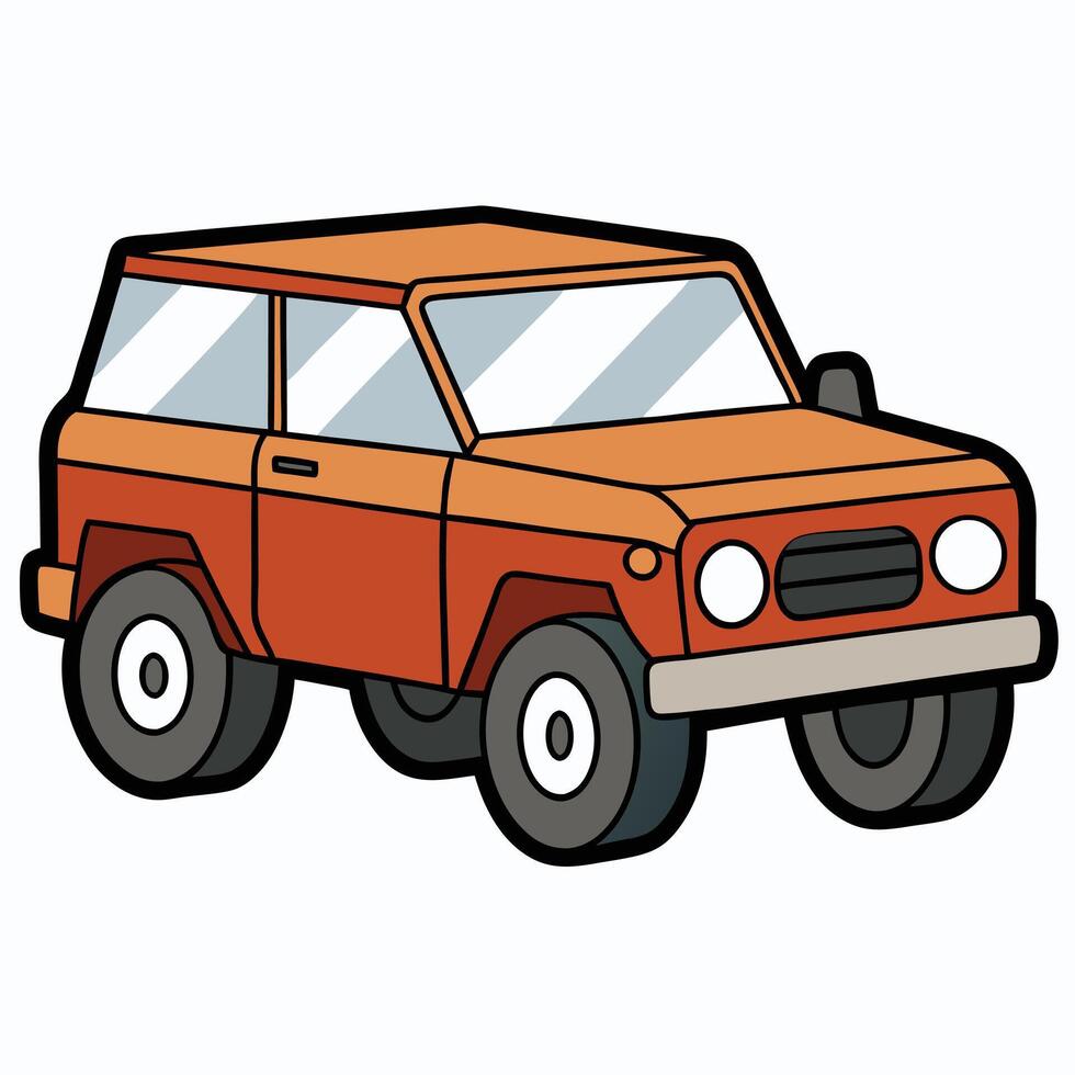 Custom Car Illustration for Automotive Branding vector