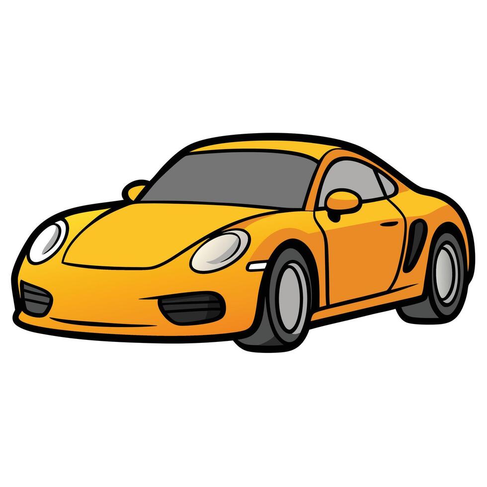 Car Illustration with Precise Detailing vector
