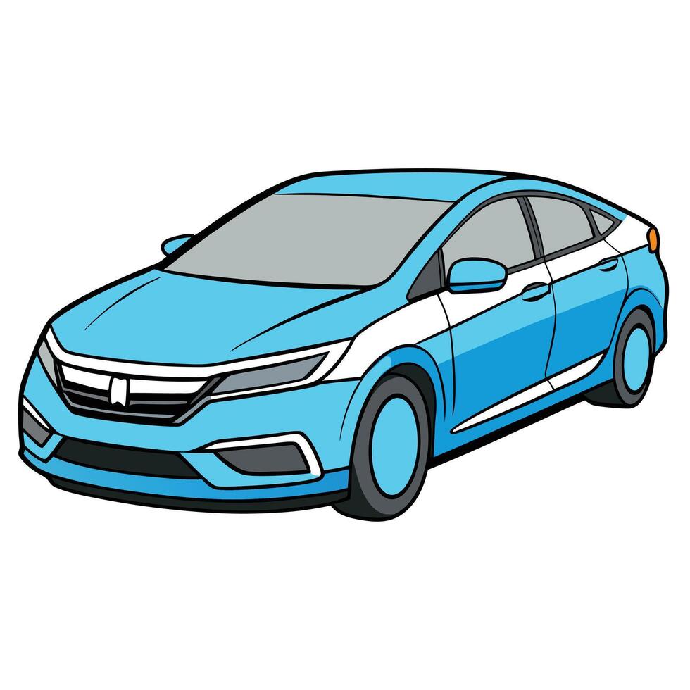 Car Illustration with Clean and Crisp Details vector