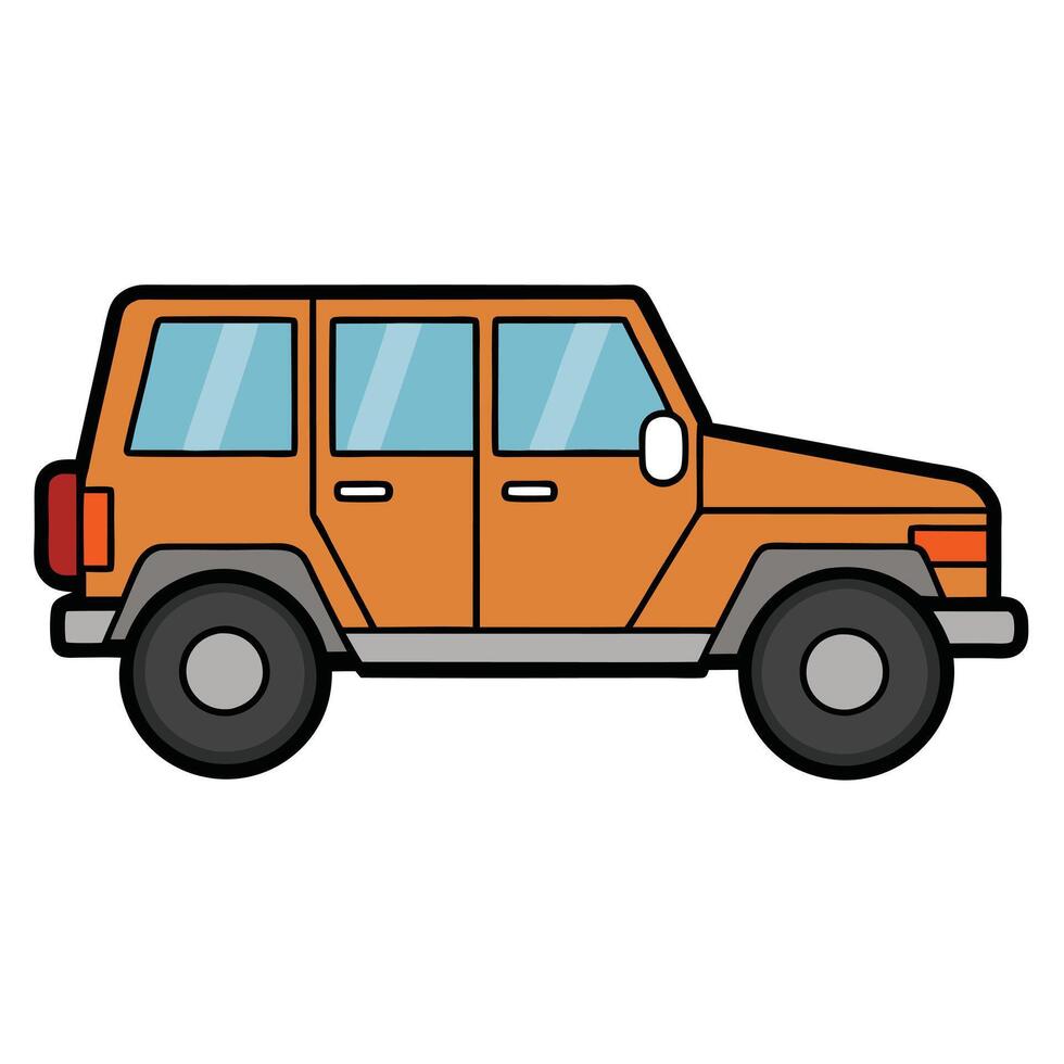 Car Illustration with a Vibrant and Dynamic Style vector
