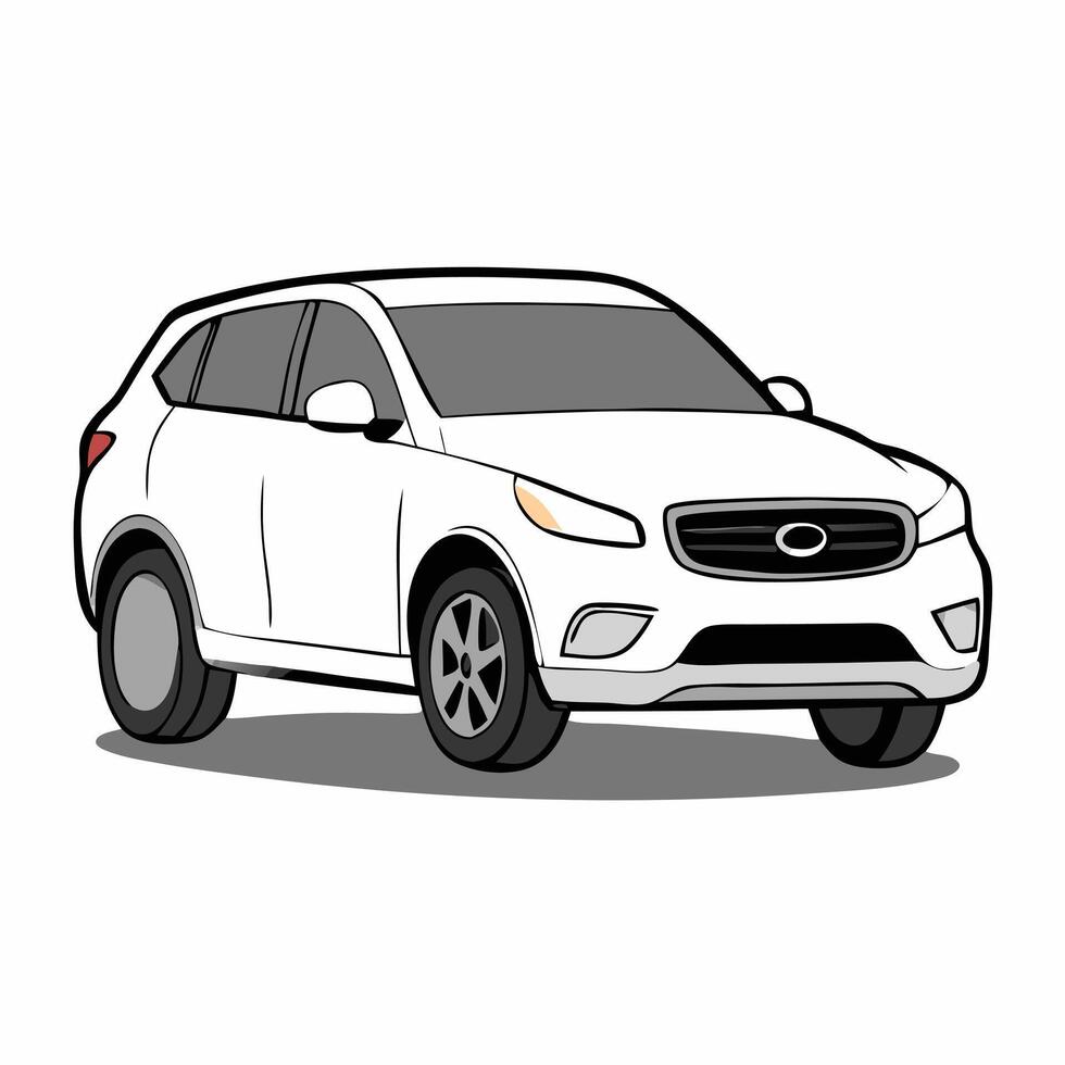 Custom Car Illustration Featuring Unique Modifications vector