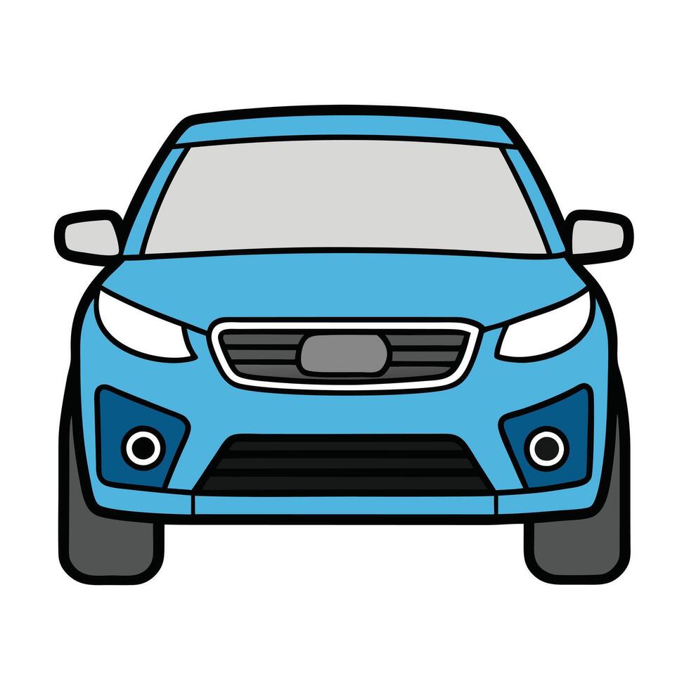 Car Illustration of a Custom-Modified Sports Car vector