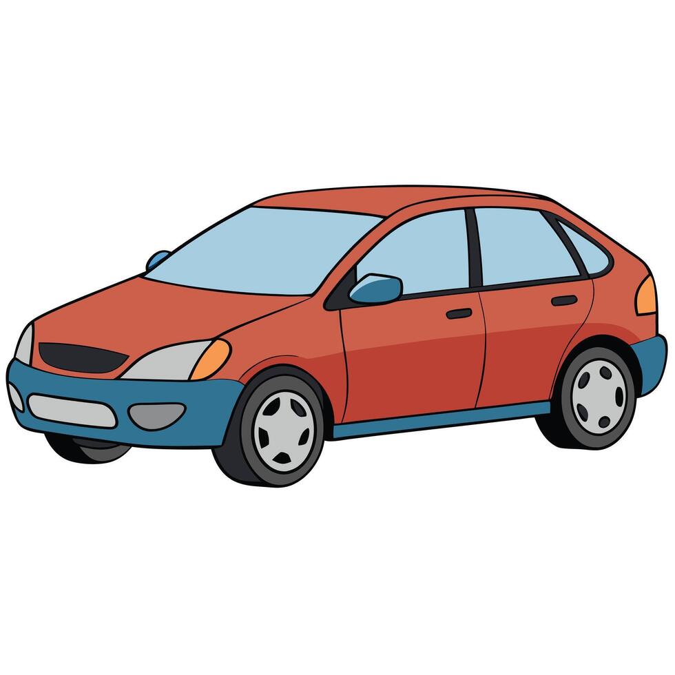 Red Sports Car vector