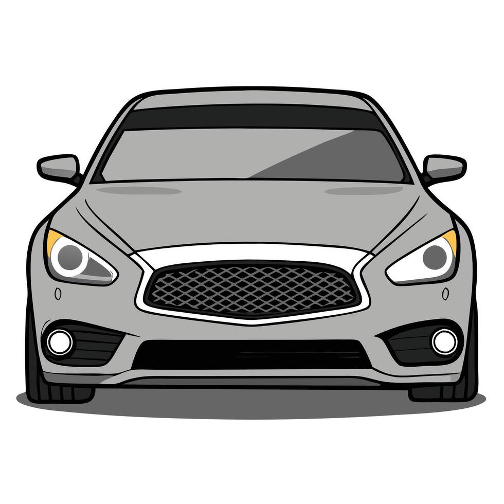 Car Illustration Featuring a Detailed Luxury SUV Design vector
