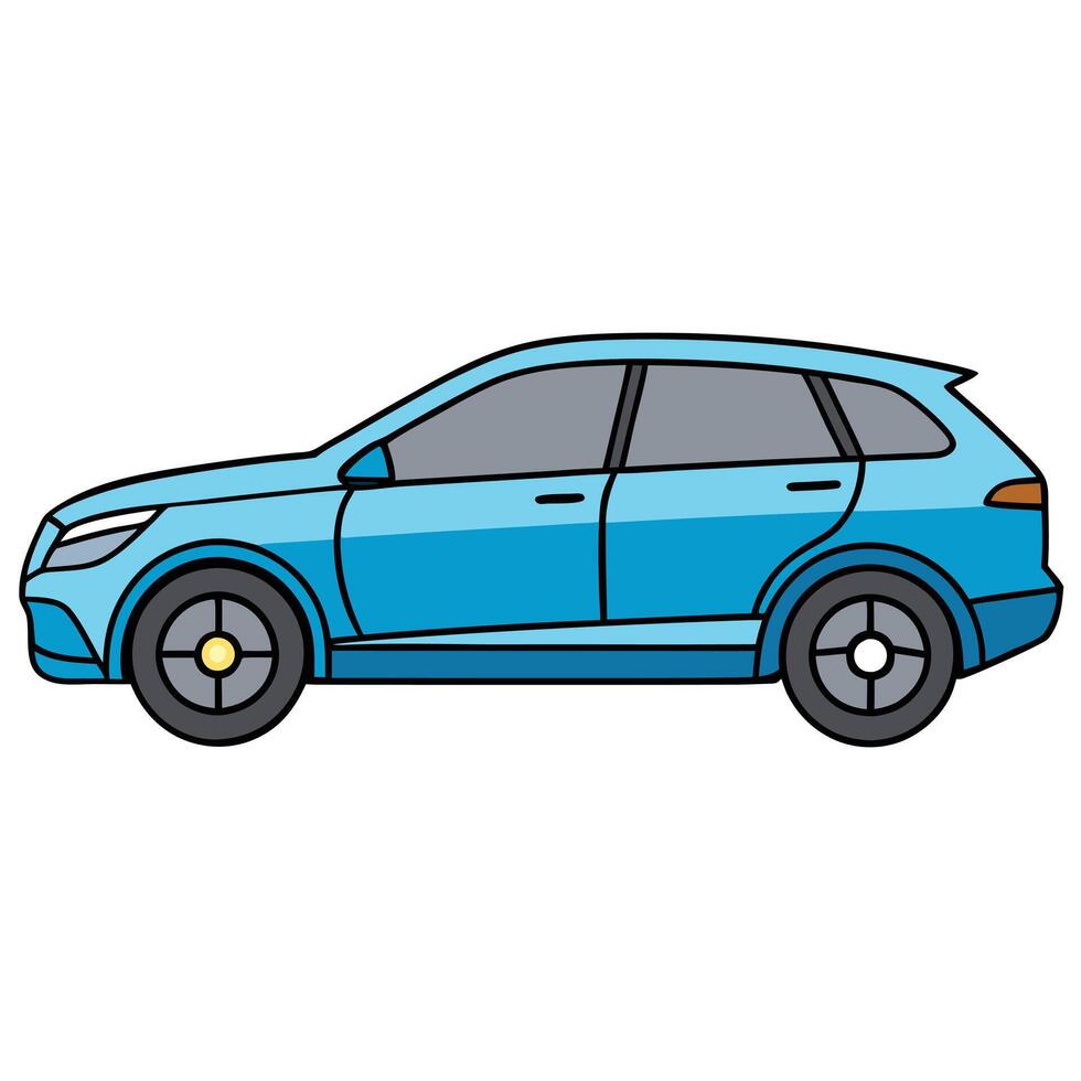 Custom Car Illustration with Racing-Inspired Graphics vector