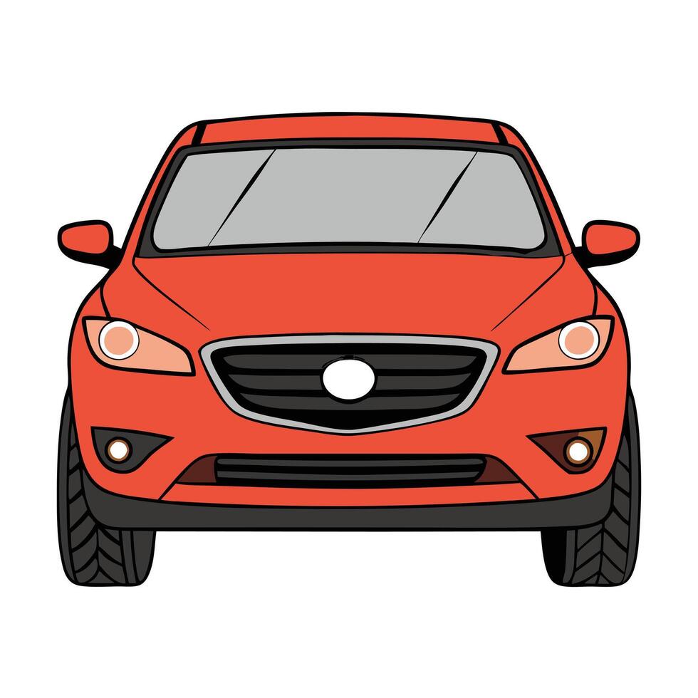 Realistic Car Illustration with Precision Details vector