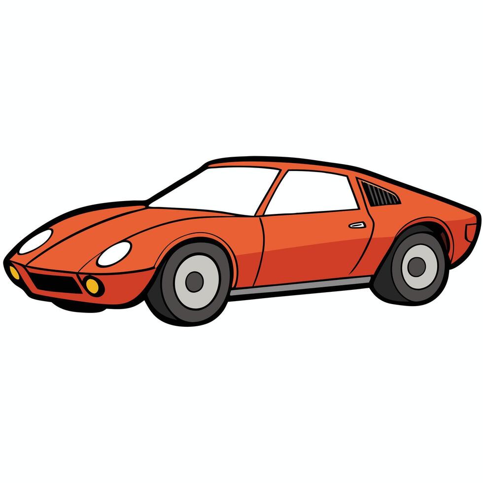 Stylized Car Illustration for Automotive Marketing Materials vector