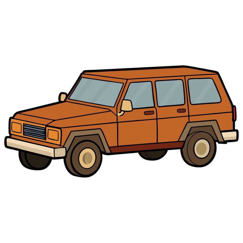 Editable Car Illustration for Branding and Advertising vector