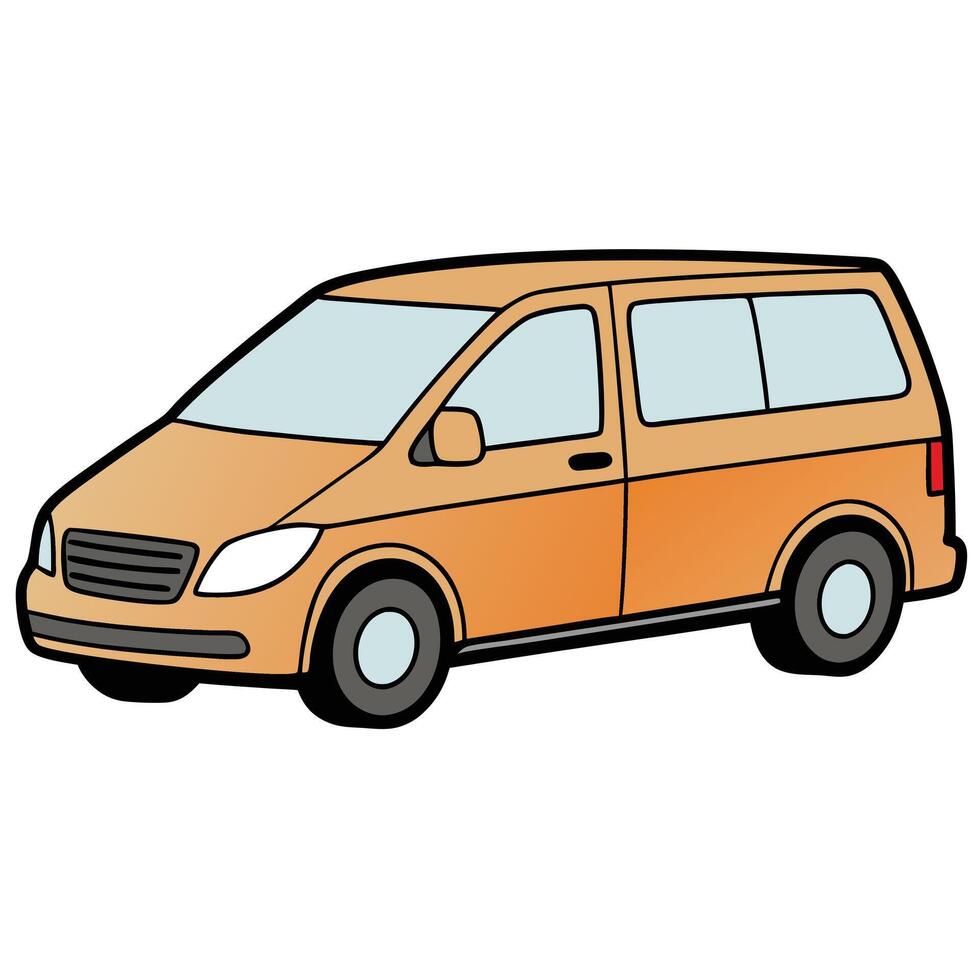 Car Illustration Featuring a Vintage Design vector