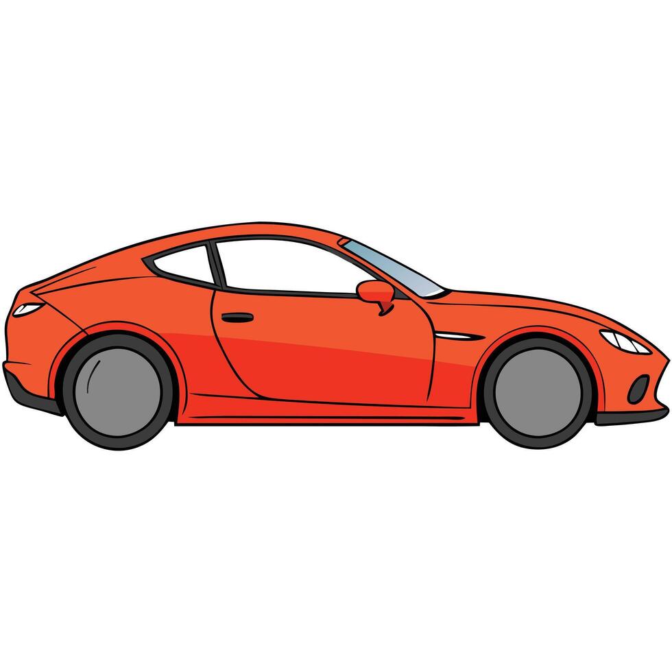 Professional Car Illustration for Automotive Manuals vector