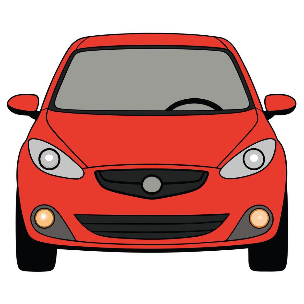Customizable Car Illustration for Digital Projects vector