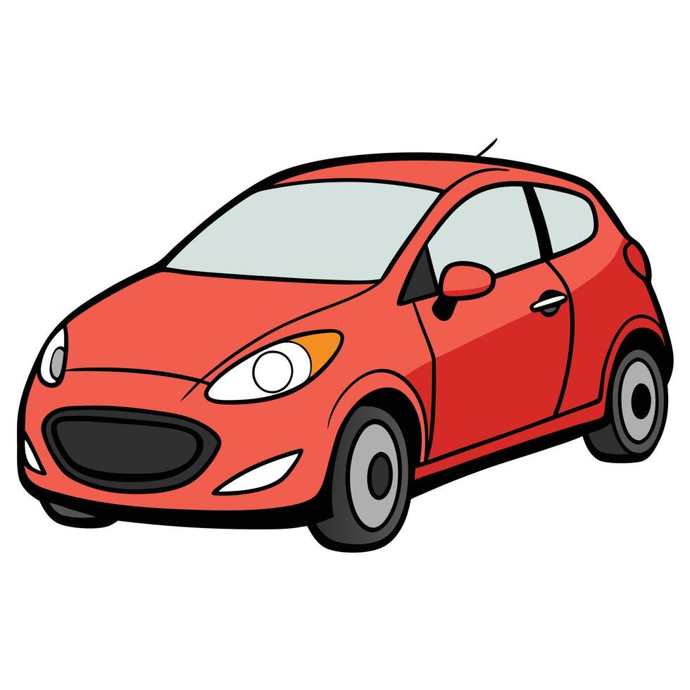 Concept Car Illustration for Futuristic Branding vector