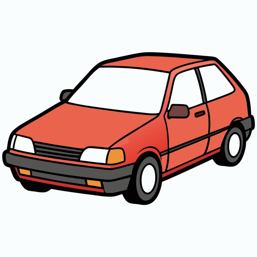 Car Illustration of a Bold and Dynamic Design vector