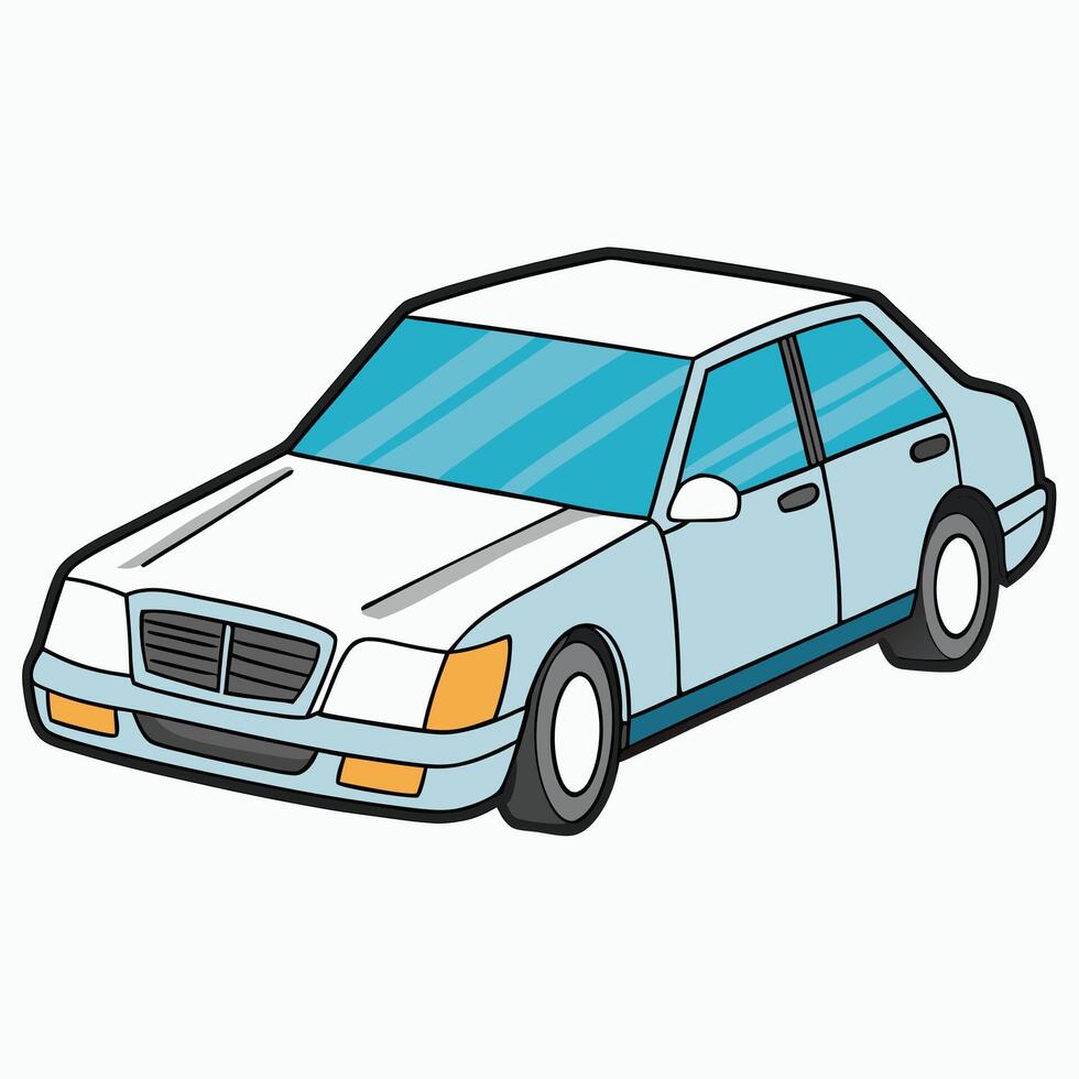 Car Illustration with Precise Details and Modern Styling vector