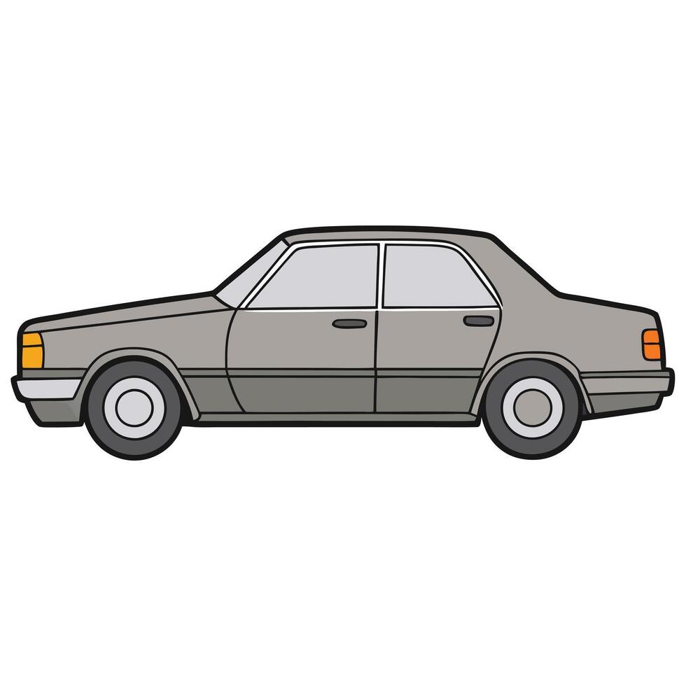 Car Illustration with Sleek and Modern Features vector