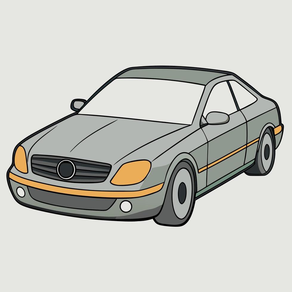Professional Car Illustration with Clean and Sharp Features vector