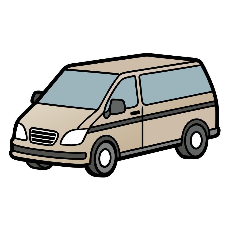 Car Illustration of a Luxury Sedan with Sleek Lines vector