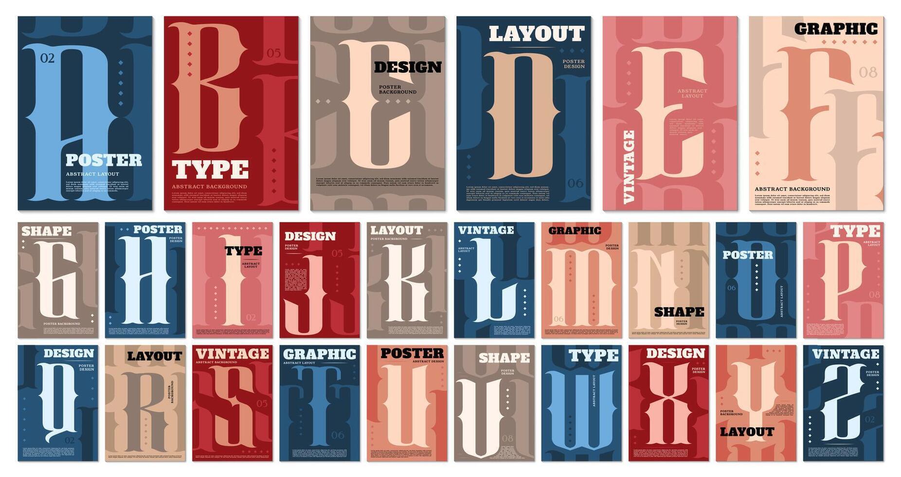 Vintage Western Wild West typography book covers vector