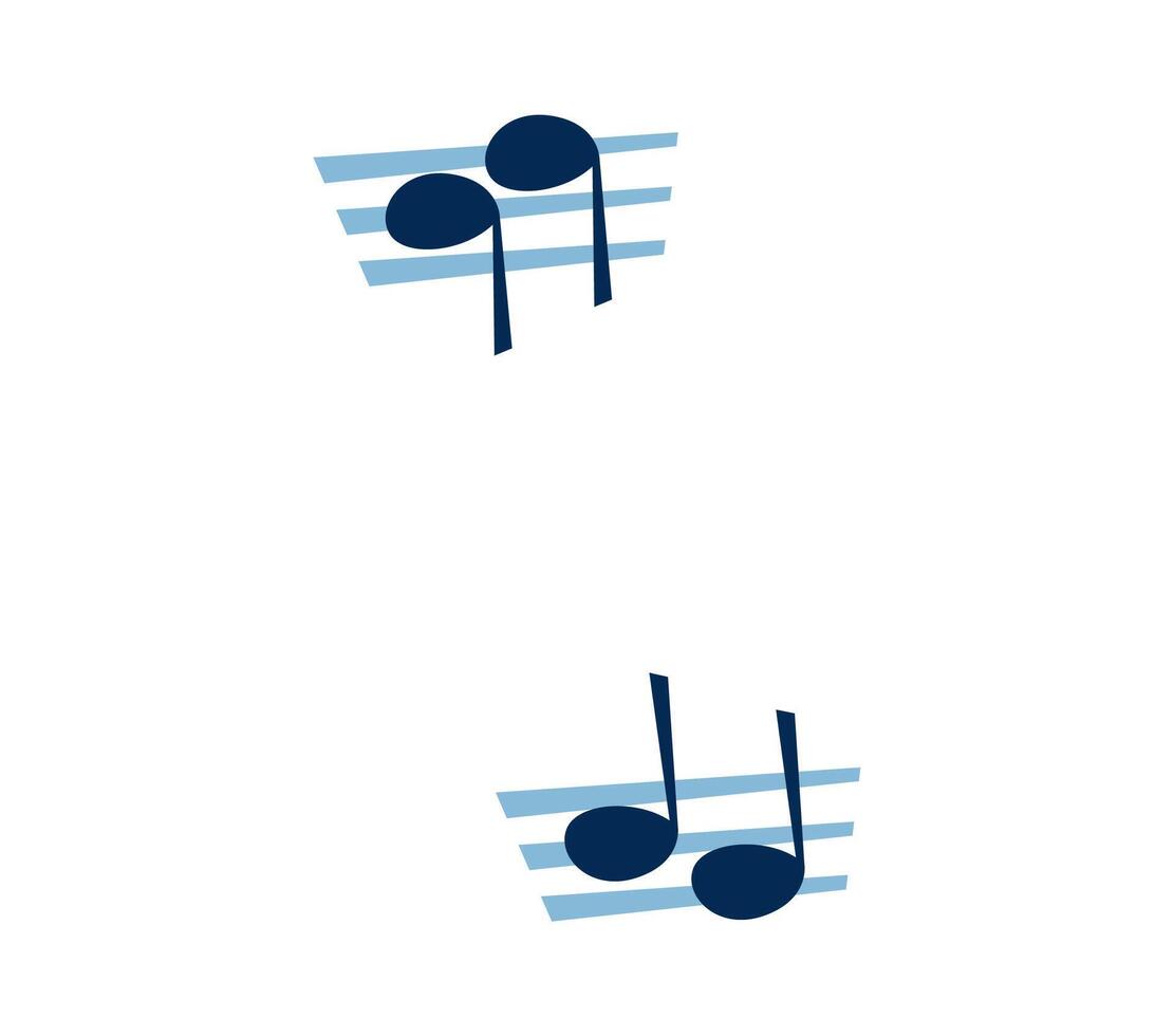 Classic music note font quotation marks symbol vector