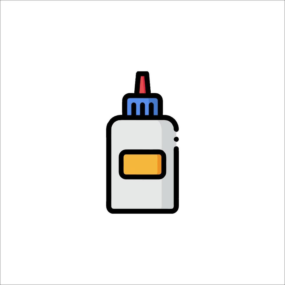 A bottle of glue icon on a white background vector