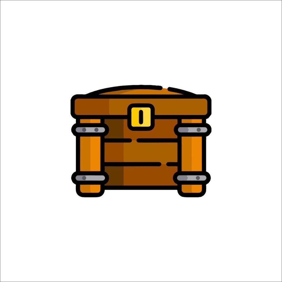 An icon of a chest on a white background vector