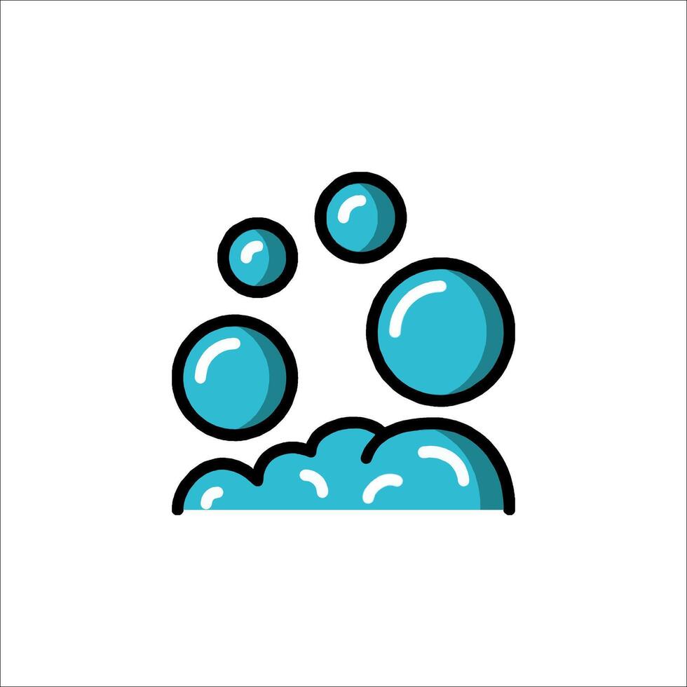 Bubbles icon illustration vector