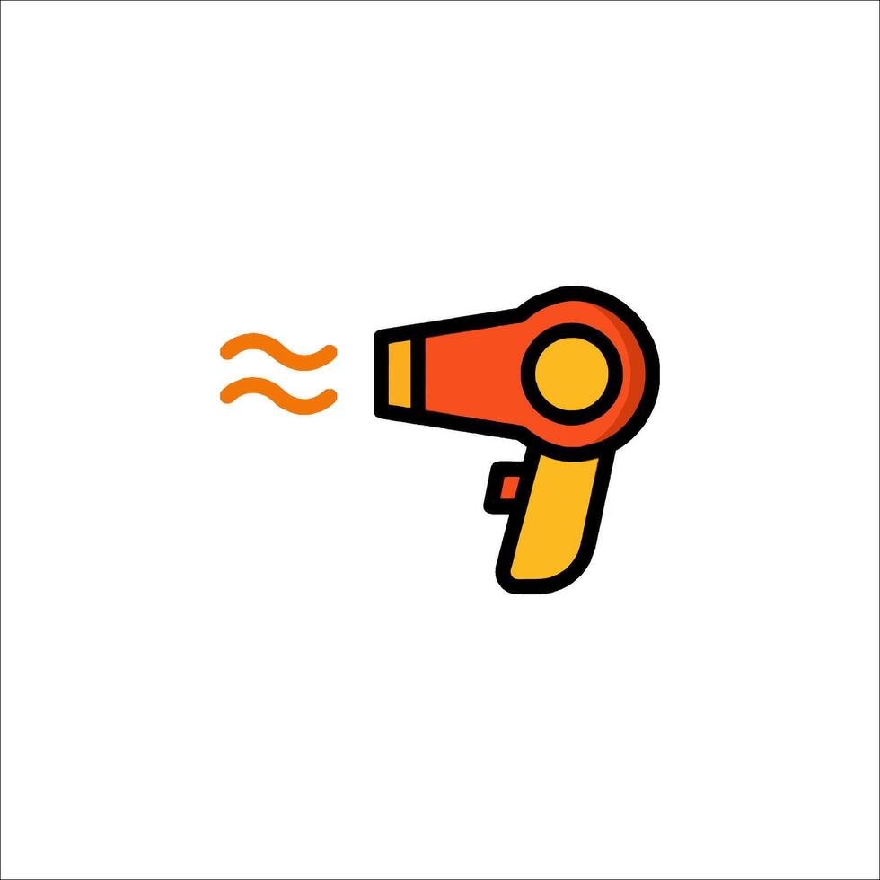 A blow dryer icon on a white background vector