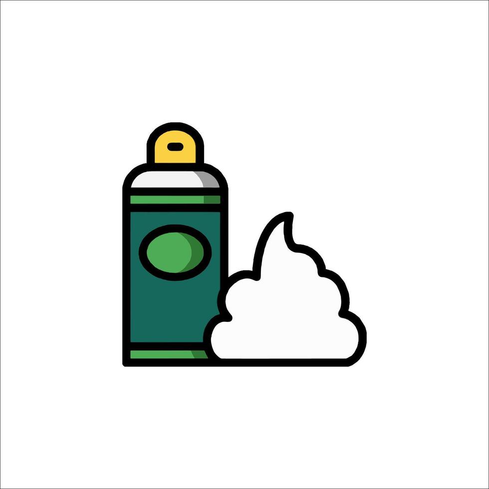 Spray can and foam icon illustration vector