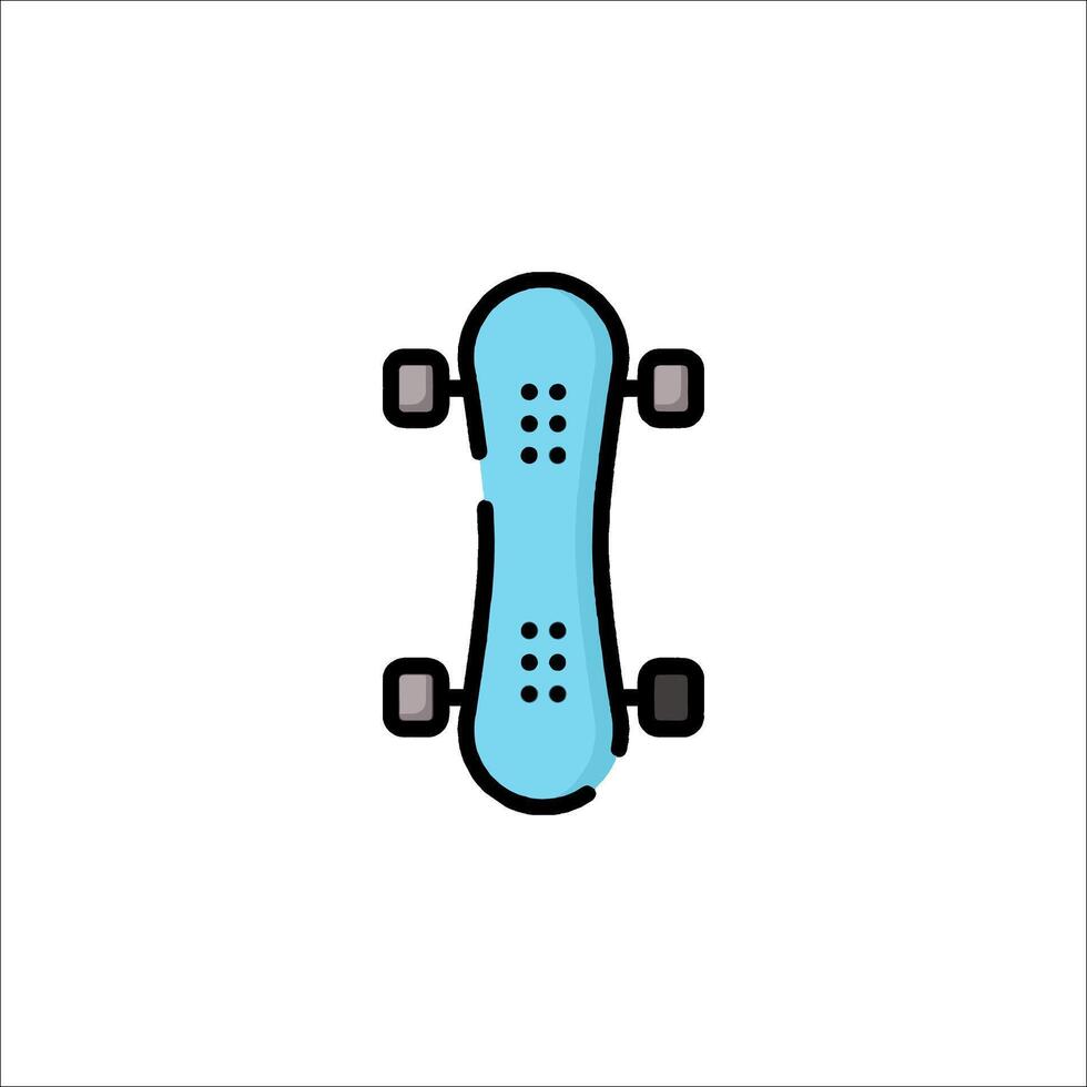 A skateboard icon on a white background vector