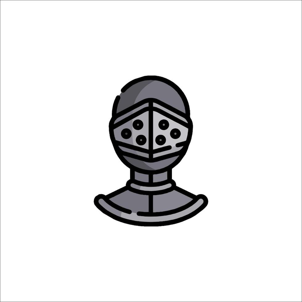 A knight helmet icon on a white background vector