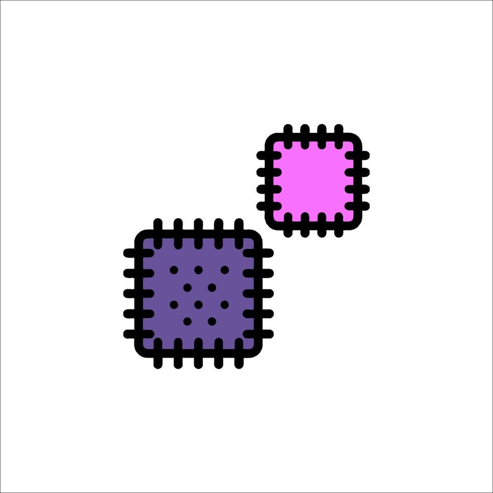 A purple and pink square icon on a white background vector